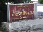 Commander Naval Forces Japan sign