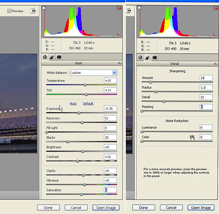 ACR-settings