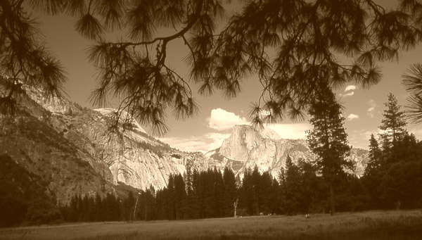 Yosemite Valley Sepia Applied