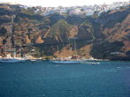 Santorini cliffs