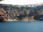 Santorini cliffs