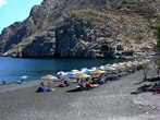black sand beach