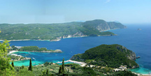 Looking down on Paleokastritsa