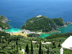 Looking down on Paleokastritsa